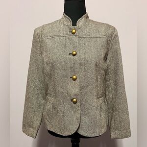 Apt 9 WASHABLE Tweed BLAZER 10 P WOOL Blend